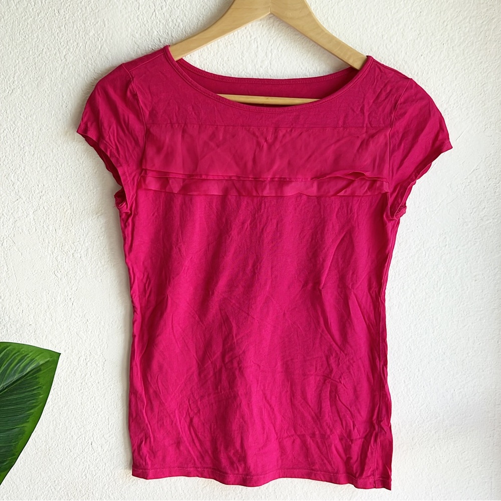 Ann Taylor Pink Blouse sz Small